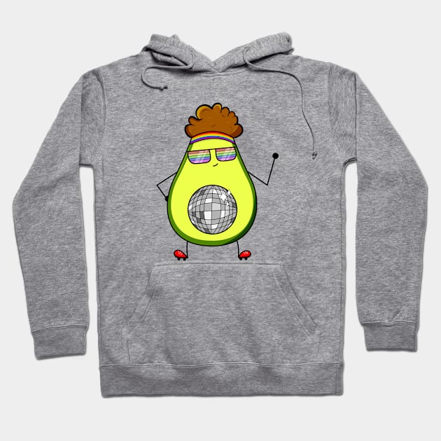 Disco Avoparty Avocado Hoodie by ShutterStudios